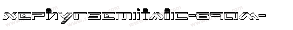 XephyrSemiItalic-89AM字体转换