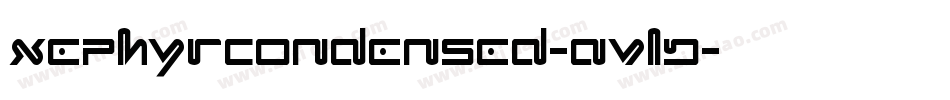 XephyrCondensed-AVlD字体转换