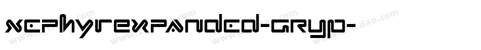 XephyrExpanded-GRYP字体转换