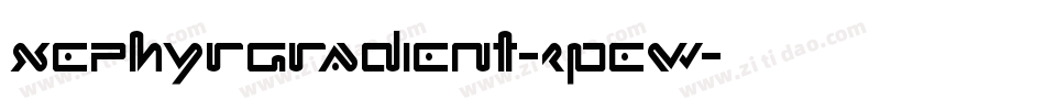 XephyrGradient-zPew字体转换