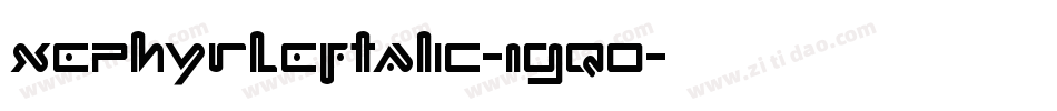 XephyrLeftalic-1gq0字体转换