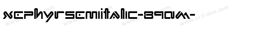 XephyrSemiItalic-89AM字体转换