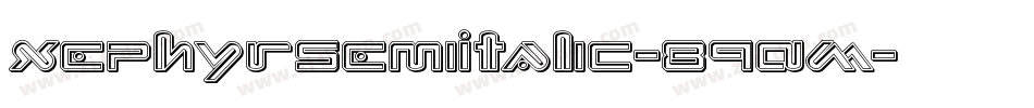 XephyrSemiItalic-89AM字体转换