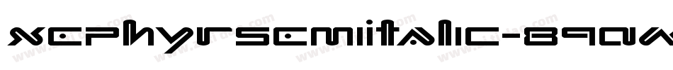 XephyrSemiItalic-89AM字体转换