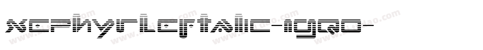 XephyrLeftalic-1gq0字体转换