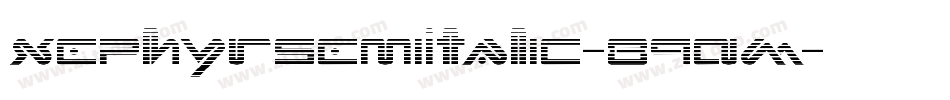 XephyrSemiItalic-89AM字体转换