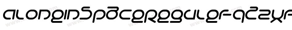 AloneInSpaceReguler-qZ2xr字体转换
