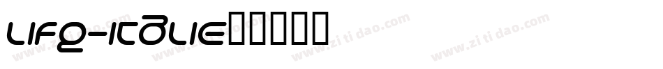 Life-Italic字体转换