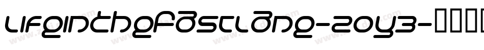 LifeInTheFastLane-zoy3字体转换