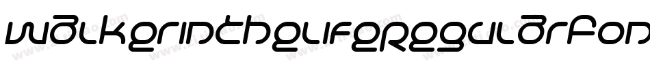 WalkerInTheLifeRegularFonty-E25e字体转换