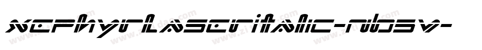 XephyrLaserItalic-nB5V字体转换