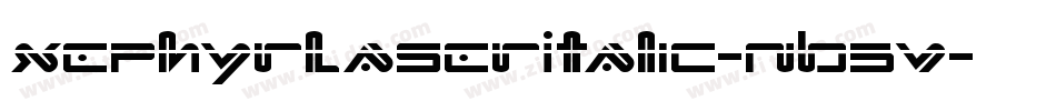 XephyrLaserItalic-nB5V字体转换
