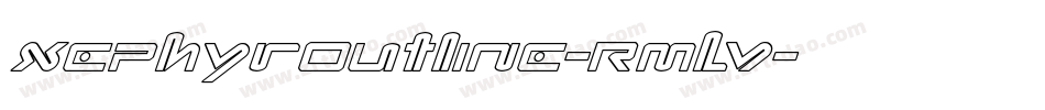 XephyrOutline-RmLV字体转换