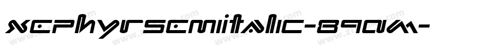 XephyrSemiItalic-89AM字体转换