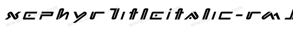 XephyrTitleItalic-rMJx字体转换