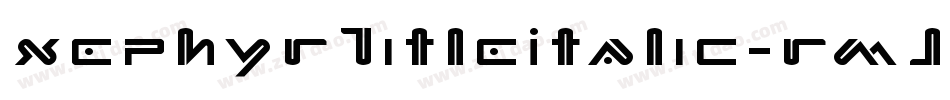 XephyrTitleItalic-rMJx字体转换