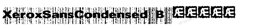 XeroxSansCondensed-B字体转换