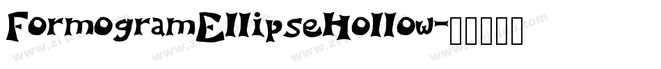 FormogramEllipseHollow字体转换