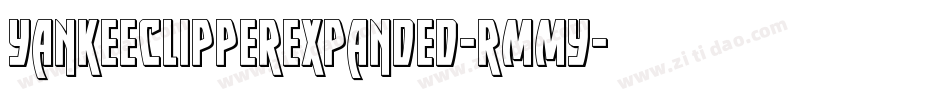 YankeeClipperExpanded-rMMy字体转换