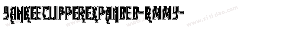 YankeeClipperExpanded-rMMy字体转换