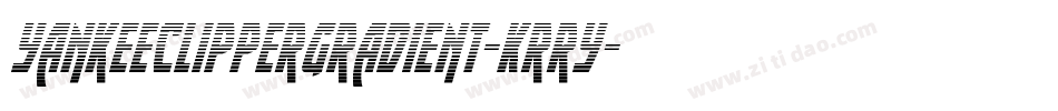 YankeeClipperGradient-Krry字体转换