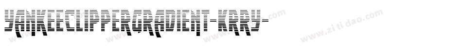 YankeeClipperGradient-Krry字体转换