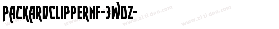 PackardClipperNf-3wDZ字体转换