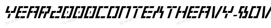 Year2000ContextHeavy-8OVM字体转换