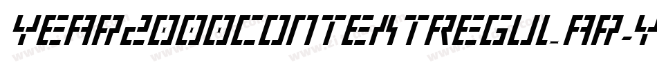 Year2000ContextRegular-Yqxq字体转换