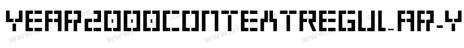 Year2000ContextRegular-Yqxq字体转换