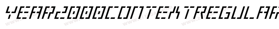 Year2000ContextRegular-Yqxq字体转换