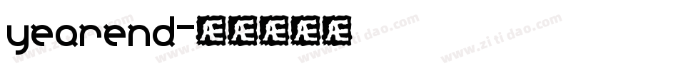 yearend字体转换