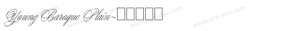 YoungBaroquePlain字体转换