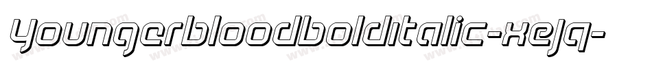 YoungerbloodBoldItalic-xEJq字体转换
