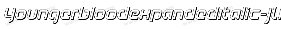 YoungerbloodExpandedItalic-JLKM字体转换