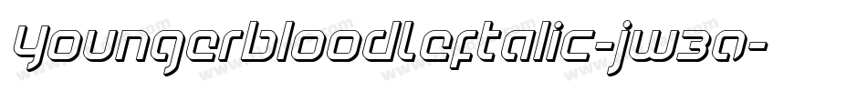YoungerbloodLeftalic-jw30字体转换