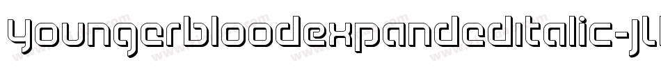 YoungerbloodExpandedItalic-JLKM字体转换