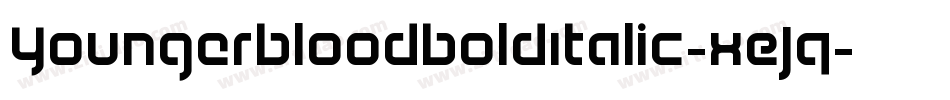 YoungerbloodBoldItalic-xEJq字体转换