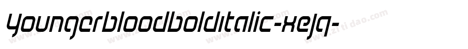 YoungerbloodBoldItalic-xEJq字体转换