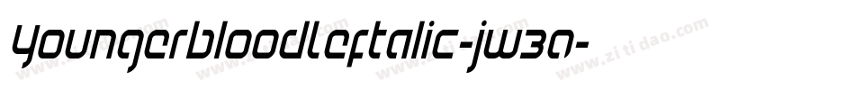 YoungerbloodLeftalic-jw30字体转换