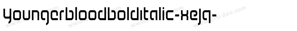 YoungerbloodBoldItalic-xEJq字体转换