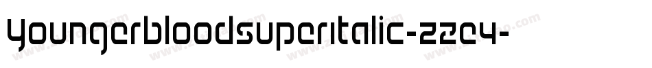 YoungerbloodSuperItalic-zZe4字体转换