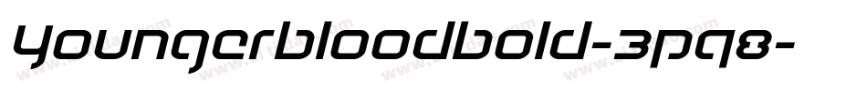 YoungerbloodBold-3pq8字体转换