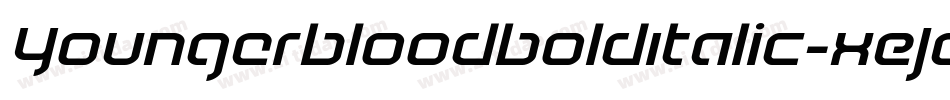 YoungerbloodBoldItalic-xEJq字体转换