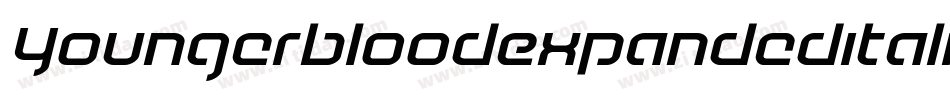 YoungerbloodExpandedItalic-JLKM字体转换