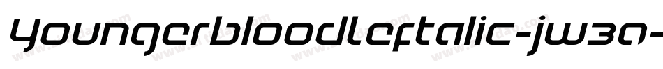 YoungerbloodLeftalic-jw30字体转换