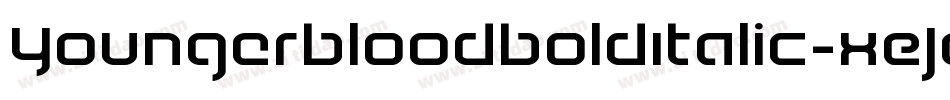 YoungerbloodBoldItalic-xEJq字体转换