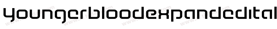 YoungerbloodExpandedItalic-JLKM字体转换