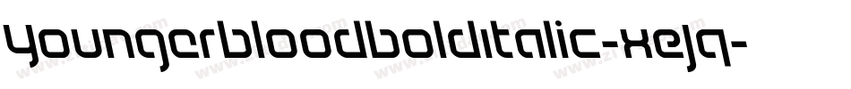 YoungerbloodBoldItalic-xEJq字体转换