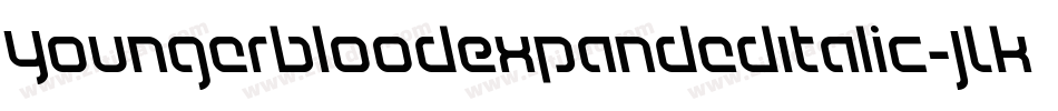 YoungerbloodExpandedItalic-JLKM字体转换